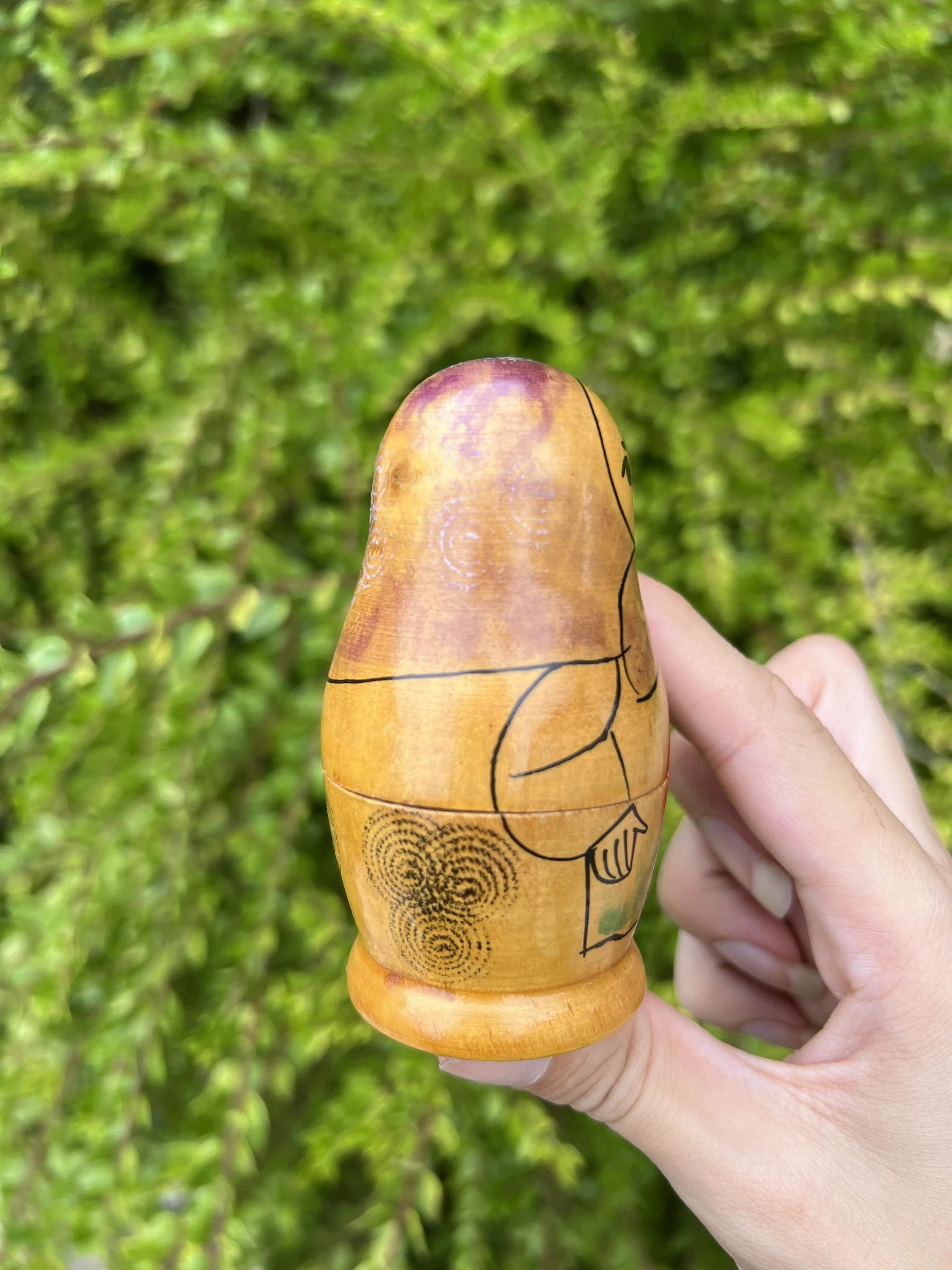 🪆 Mini muñeca rusa de madera vintage Beriozka – matrioshka – photo 4